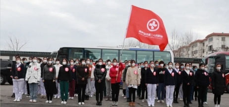 春暖花開，英雄歸來！葫蘆島市第二人民醫(yī)院支援綏中醫(yī)療隊凱旋而歸~